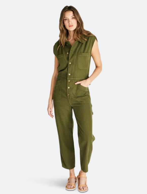 ÉTICA Heidi Sleeveless Coverall - Forest Night