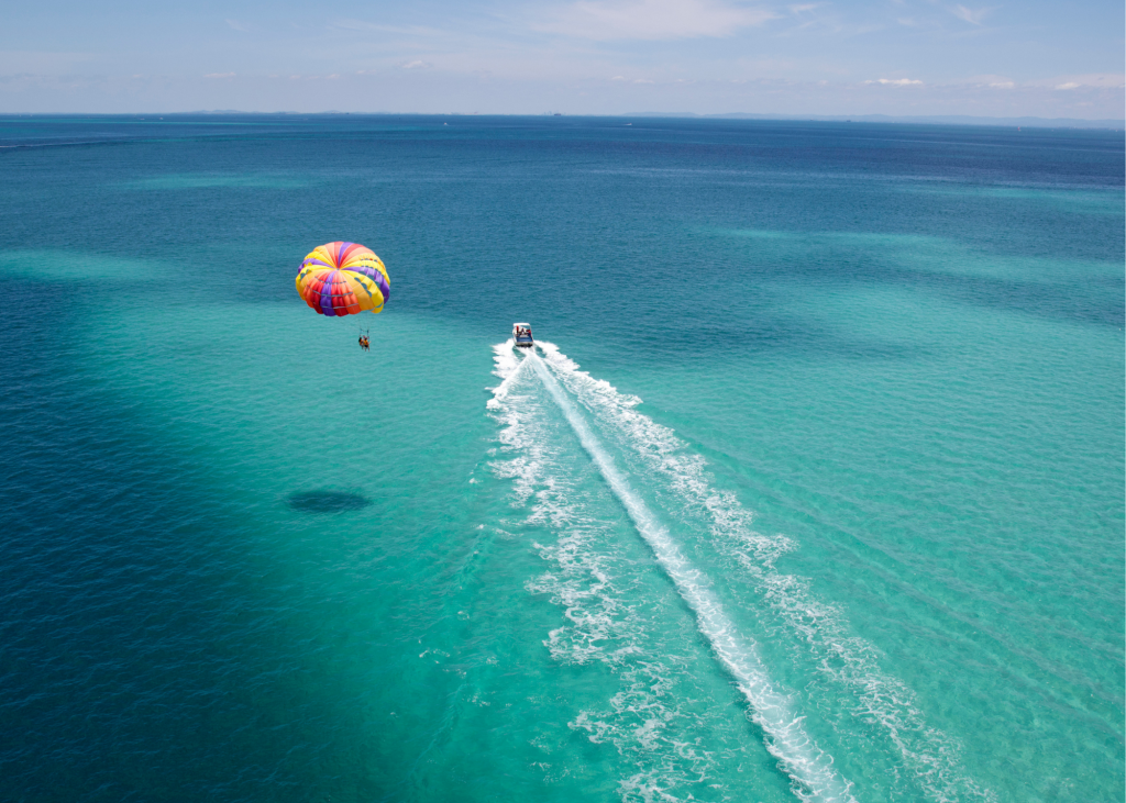 Try Parasailing on Grace Bay