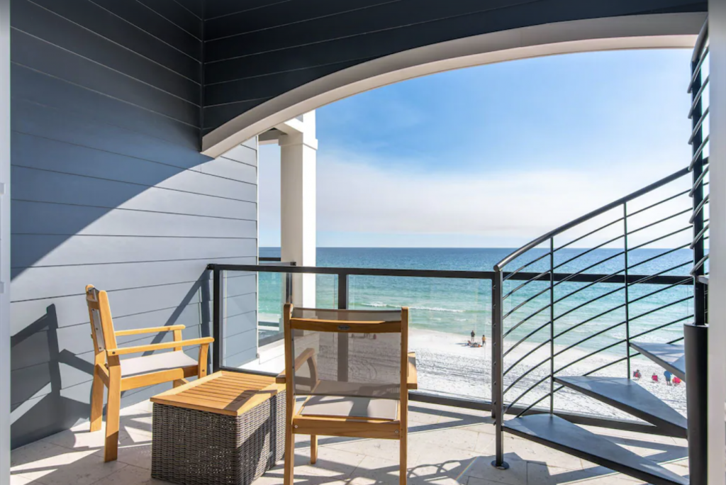 New Luxury 6-bedroom Beachfront Villa with Gulf Views and Private Rooftop Pool - Crystal Beach, Destin, Florida