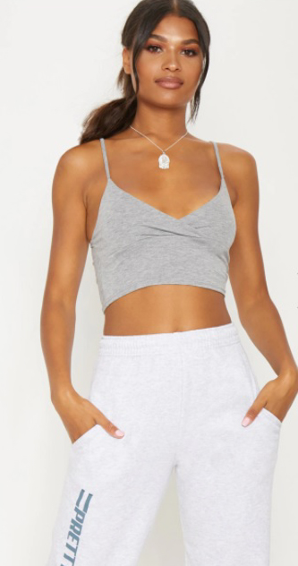 BASIC GREY JERSEY BRALET