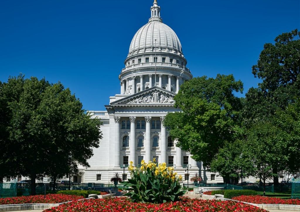 Wisconsin state capital in Madison