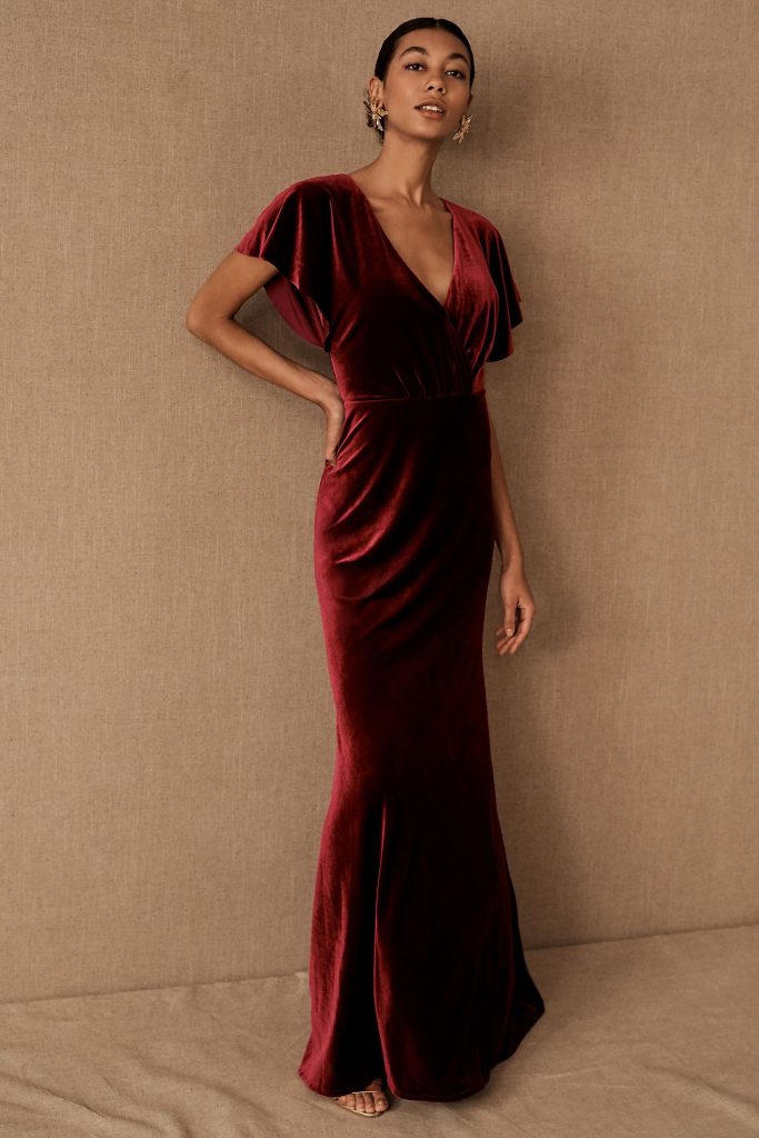 Jenny Yoo Ellis Velvet Dress