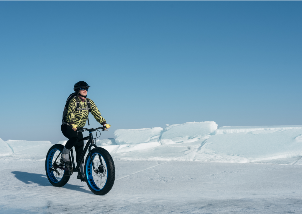 Fat tire biking in winter