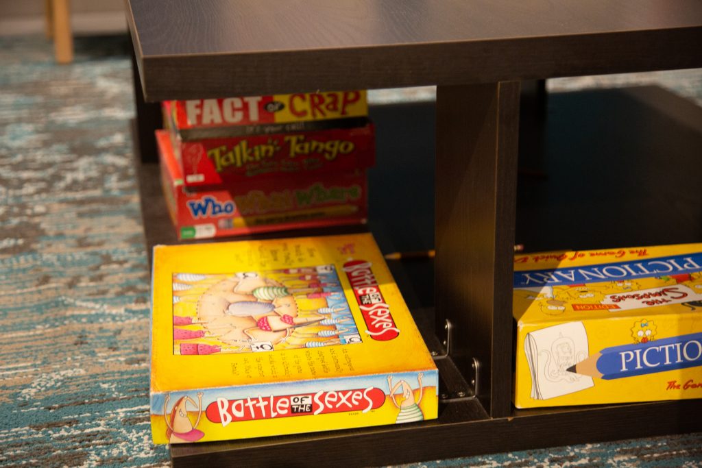 complimentary games inside the avid Hotel lobby
