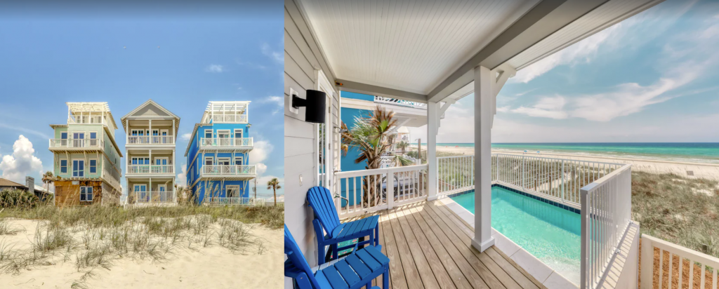 3-story Luxury Gulf Coast Home with Private Beach Access and Pool