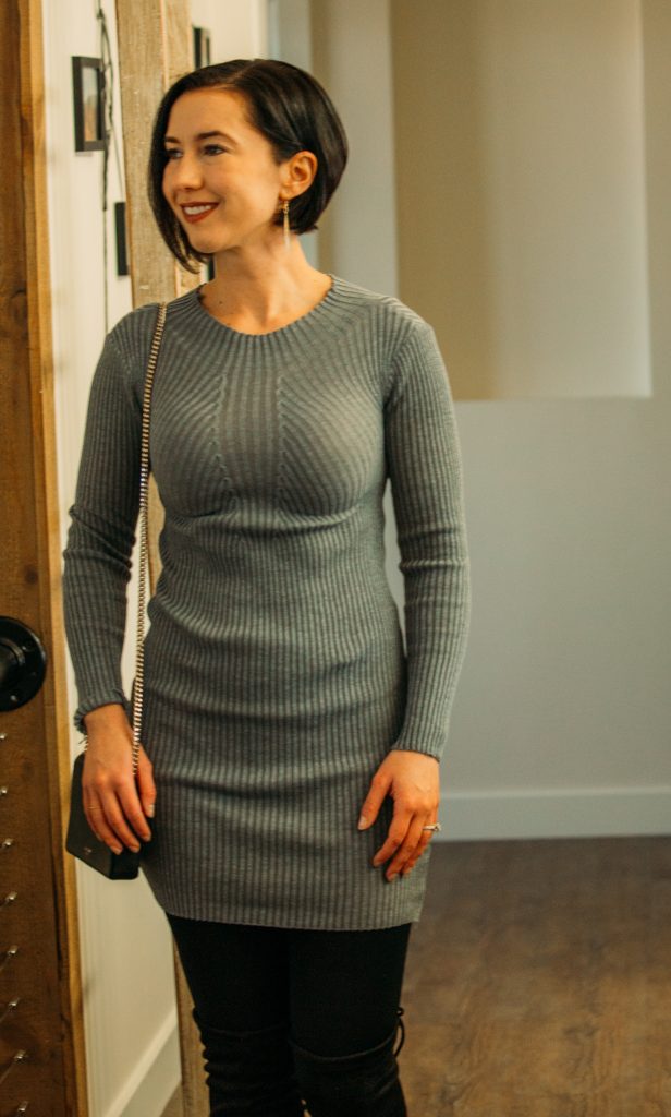 AMIClubwear sweater dress review