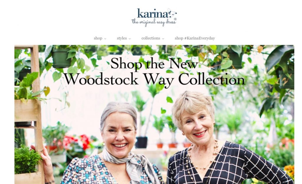 Karina Dresses homepage