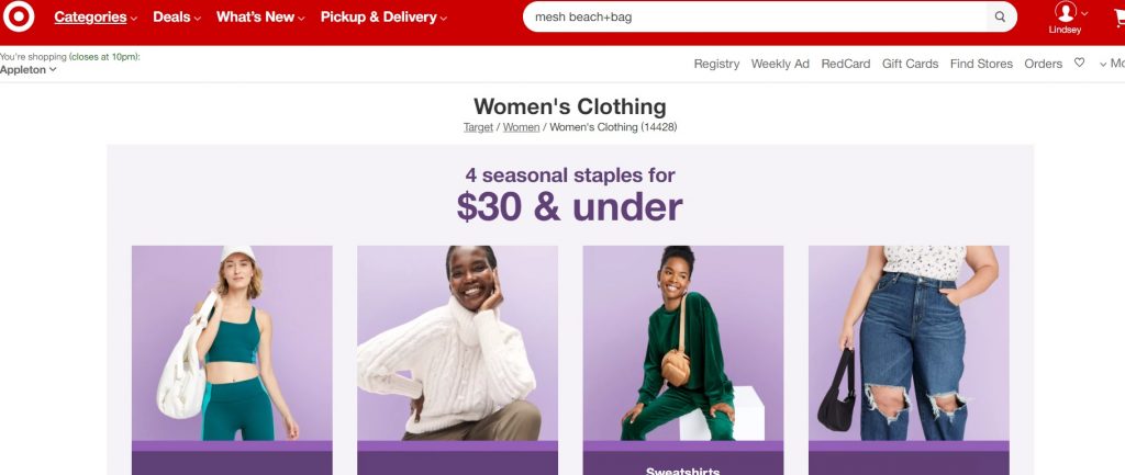 target home page