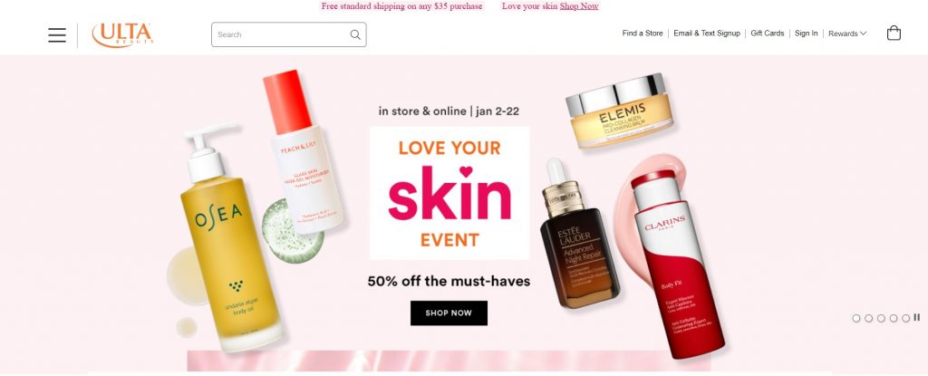 ulta homepage