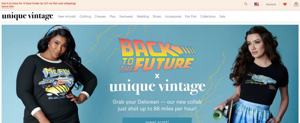 unique vintage homepage