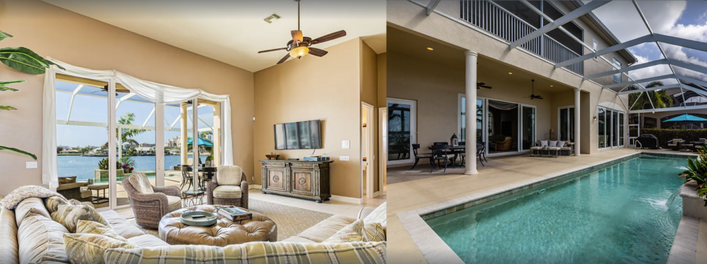 two story 5-bedroom Home with Pool Vrbo rental in Marco Island Florida