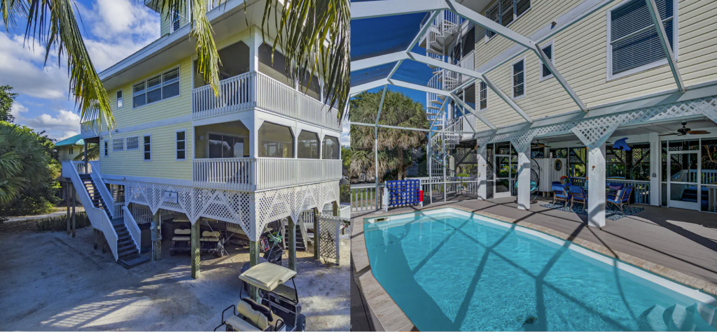 4-bedroom Oceanfront Serendipity Rental with Pool and Golf Carts
