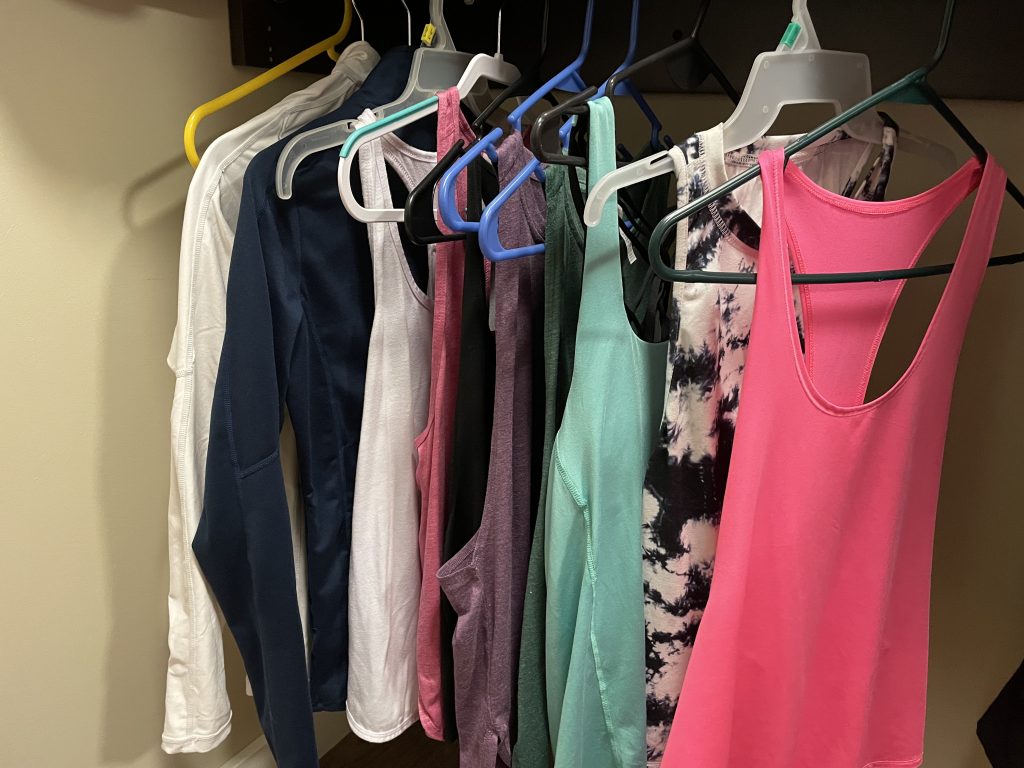 All of my Shein exercise clothing.