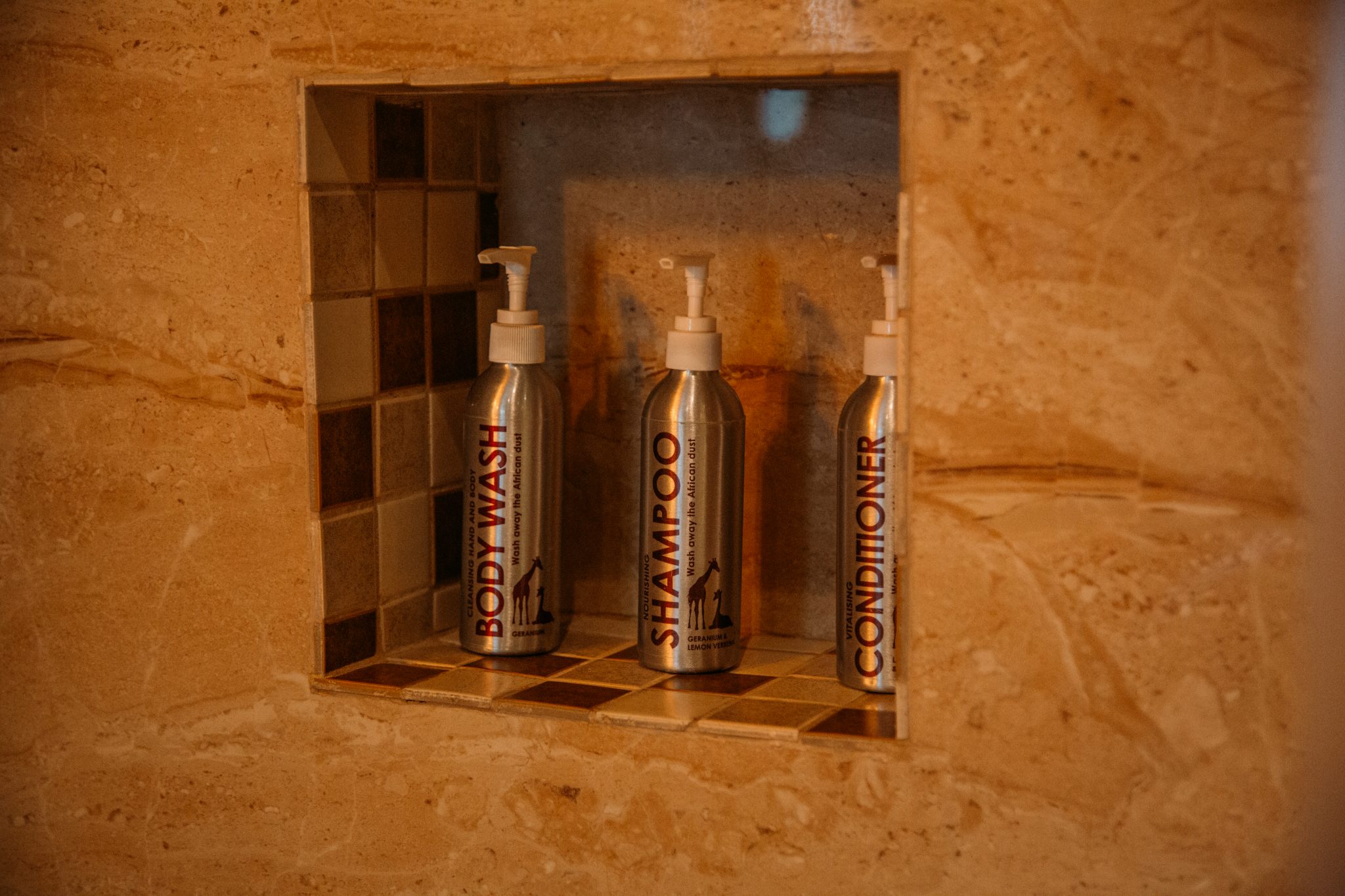 Shampoos at the giraffe manor in kenya