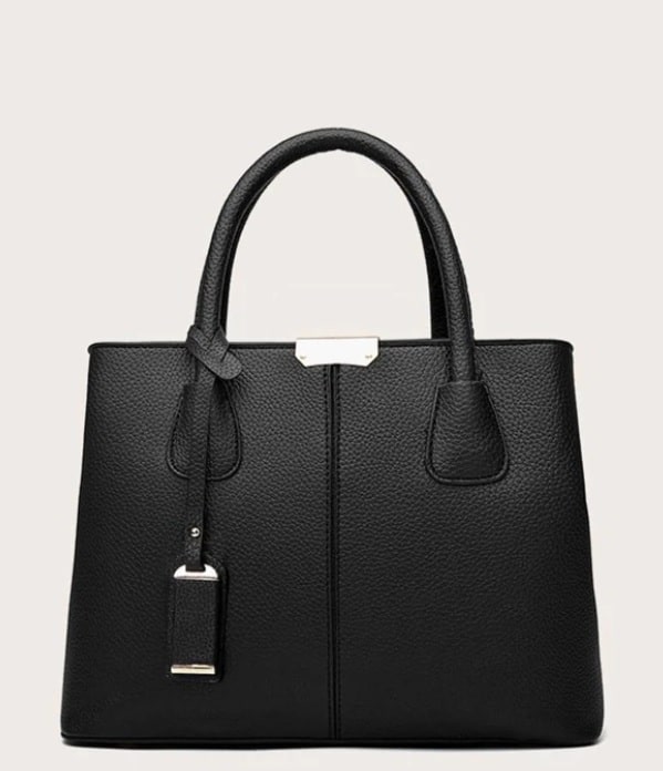 Metal Decor Satchel Bag