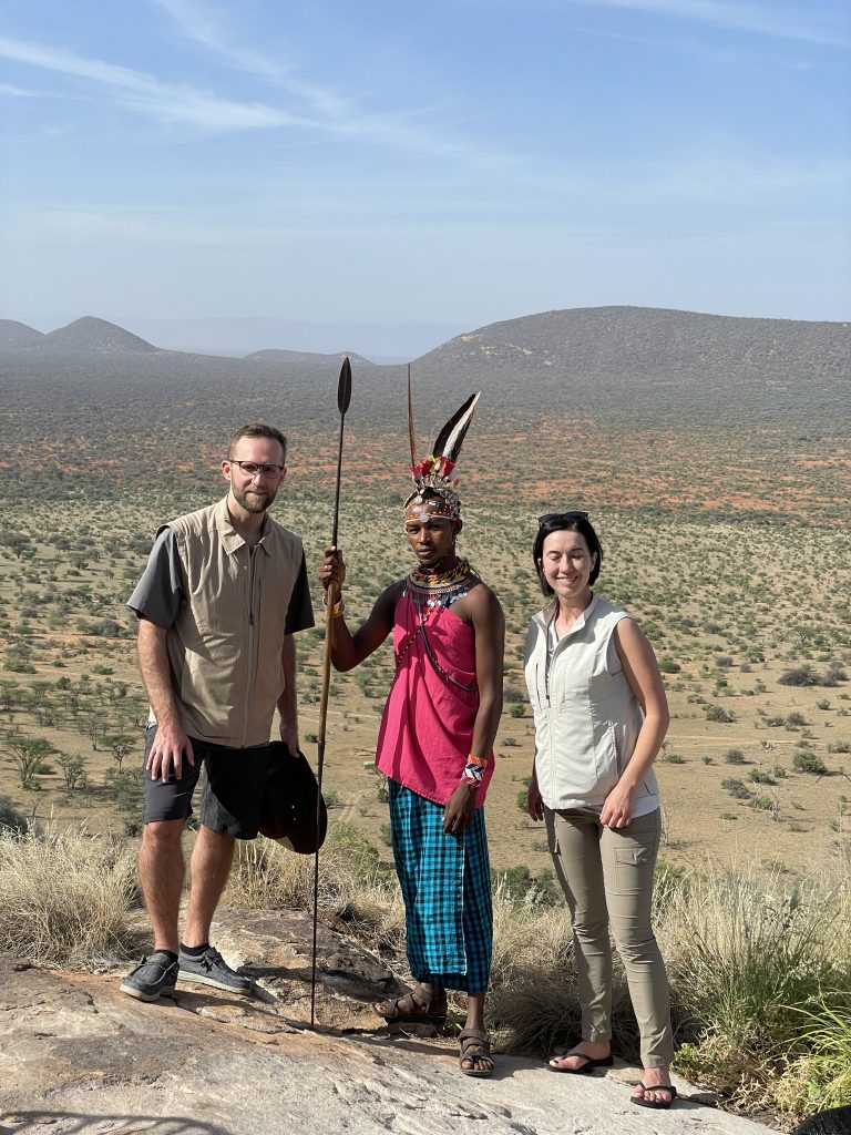 Simon - our dedicated waiter at Saruni Samburu