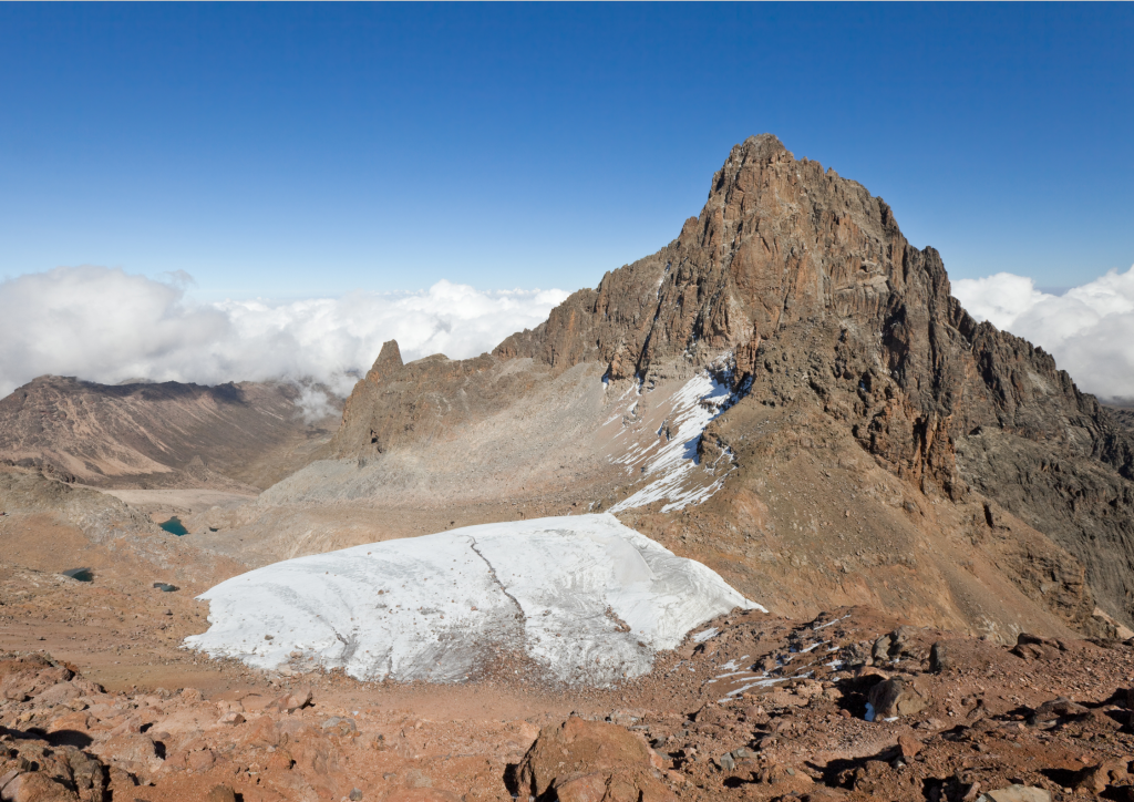 A view of Mount Kenya.