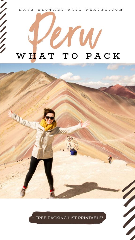 What to Pack for Peru Pin