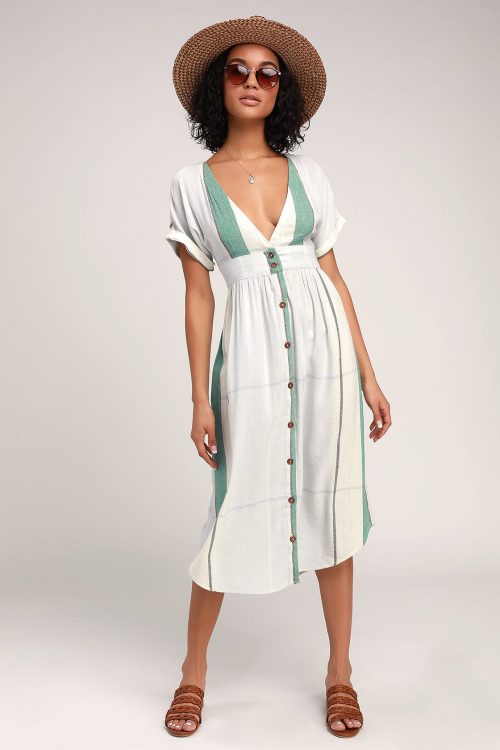 Lulus linen summer dress