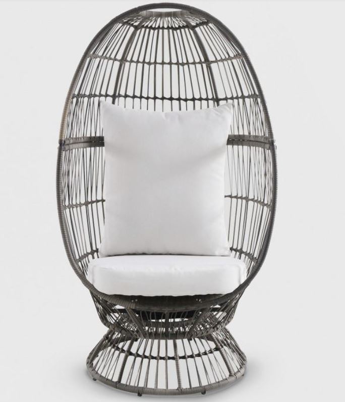 atigo Swivel Patio Egg Chair in Brown - Opalhouse™