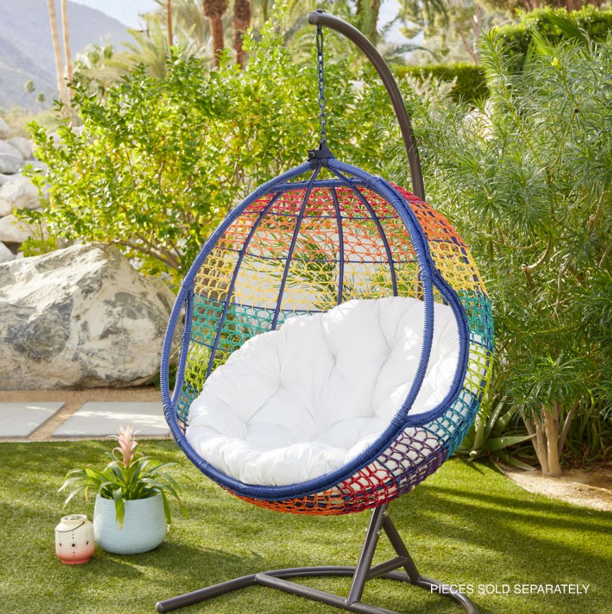 Round Rainbow All-weather Chillasan Outdoor Hanging Chair