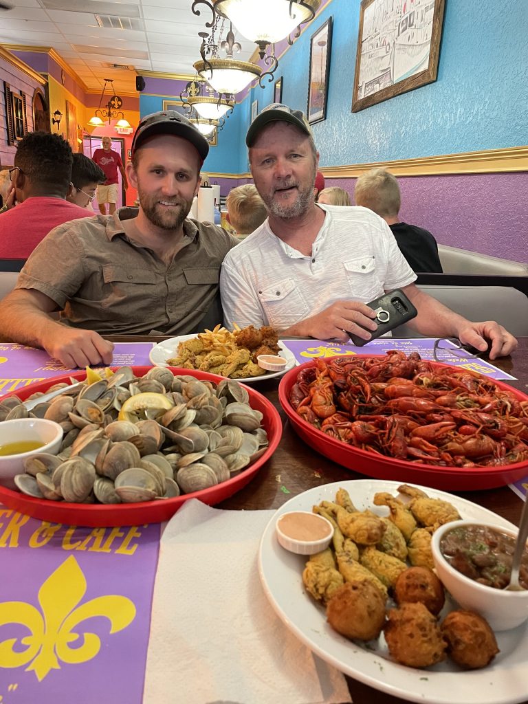 Dinner at the Seafood Seller! Yum!