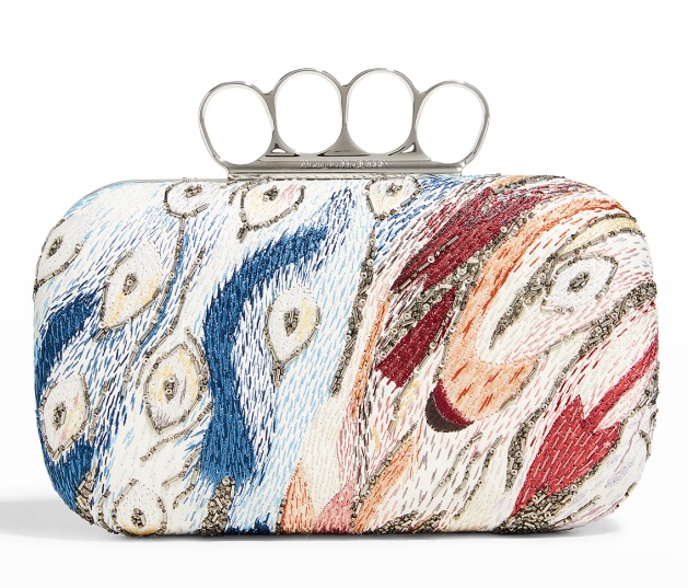 Four Ring Sequin Box Clutch Bag