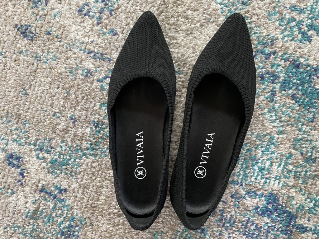 My Vivaia Aria 2.0 pointy flats after wearing them for nearly 2 years