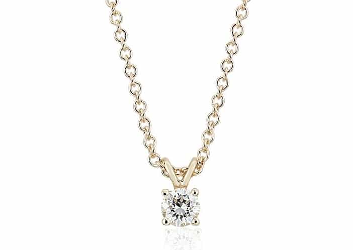 Diamond Solitaire Pendant