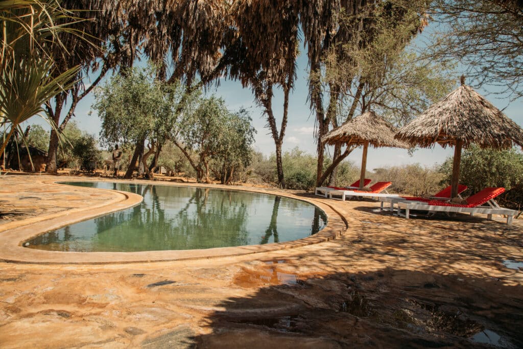 The Saruni Rhino swimming pool