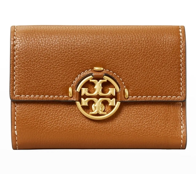 TORY BURCH Miller Medium Trifold Leather Wallet