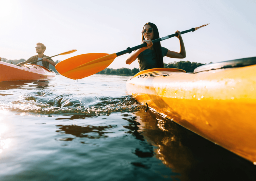 Fun things to do in Lake Geneva - try kayaking