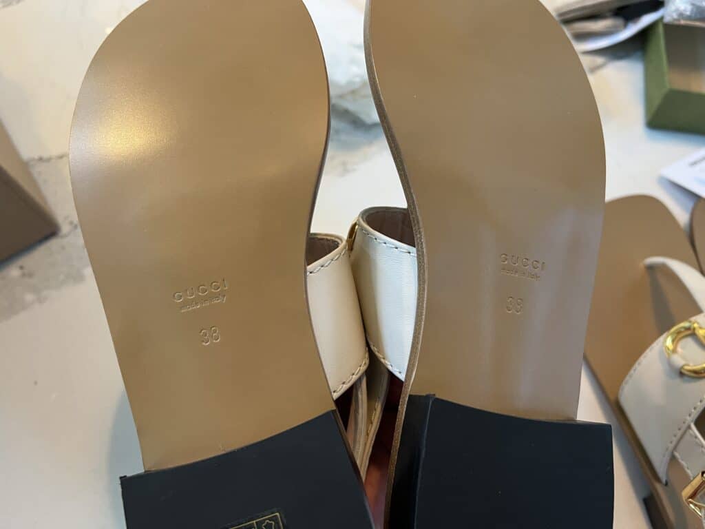 Gucci sandals bottom