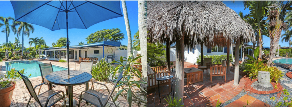 Luxury 4-bedroom Home with Fenced-in Patio, Tiki Hut, and Pool