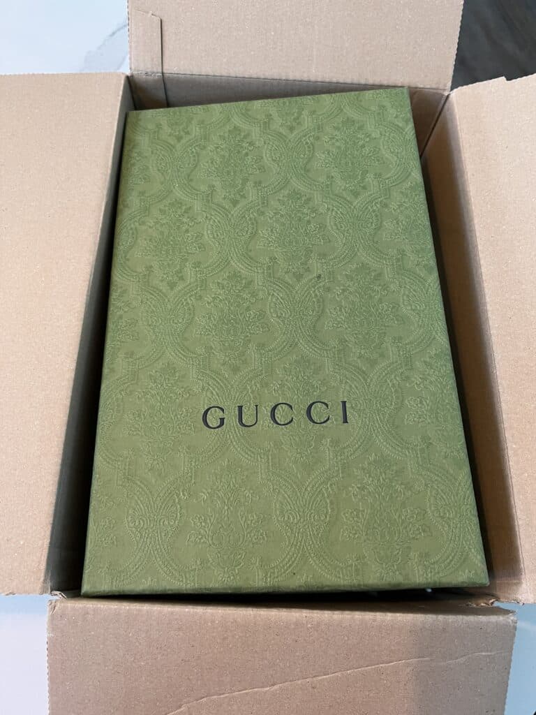 Gucci sandals box! 