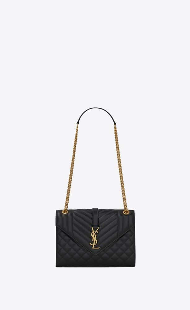 YSL Envelope Monogram Matelassé