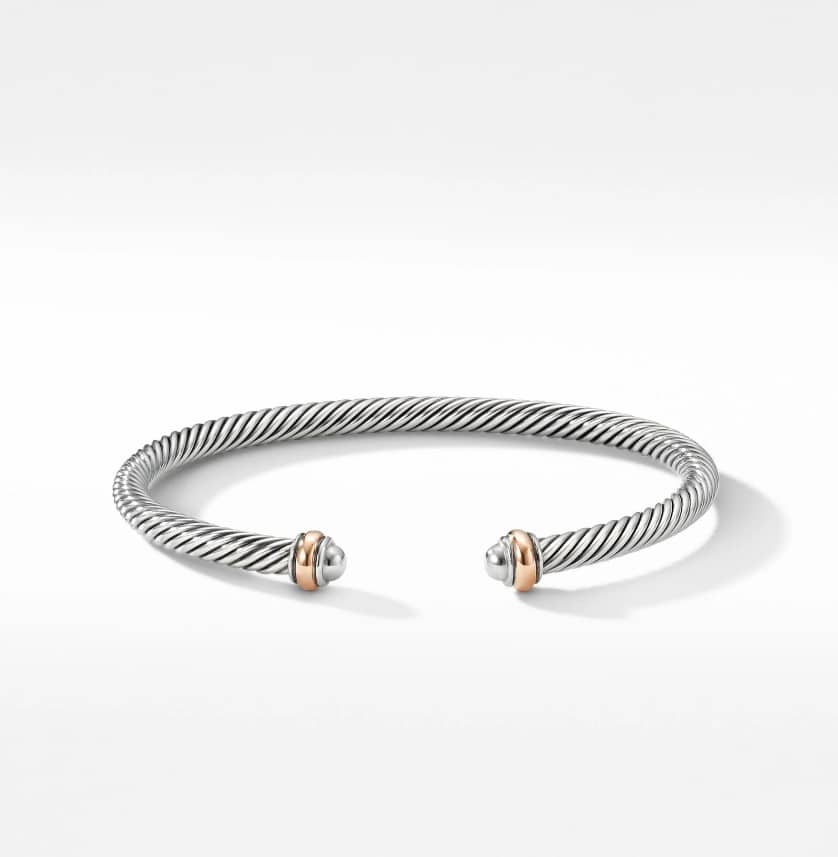 David Yurman Cable Bracelet on a white background.