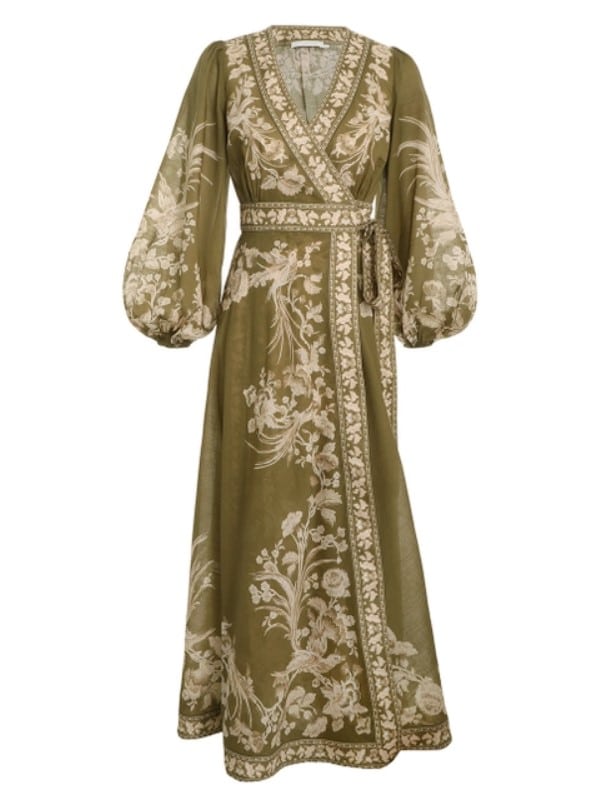 Zimmermann Anneke Cotton Wrap Dress