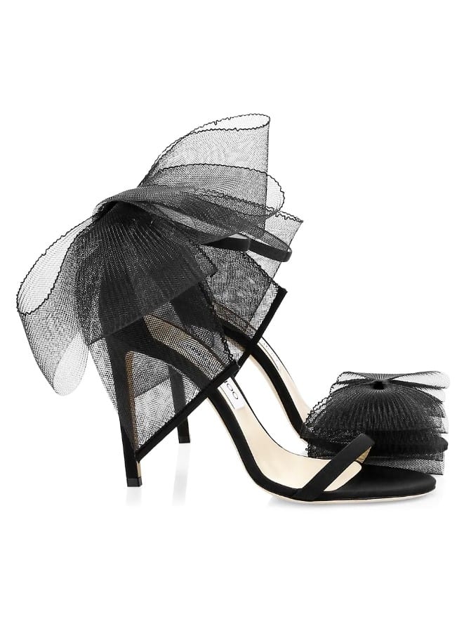 Jimmy Choo
Aveline Tulle Bow Suede Sandals