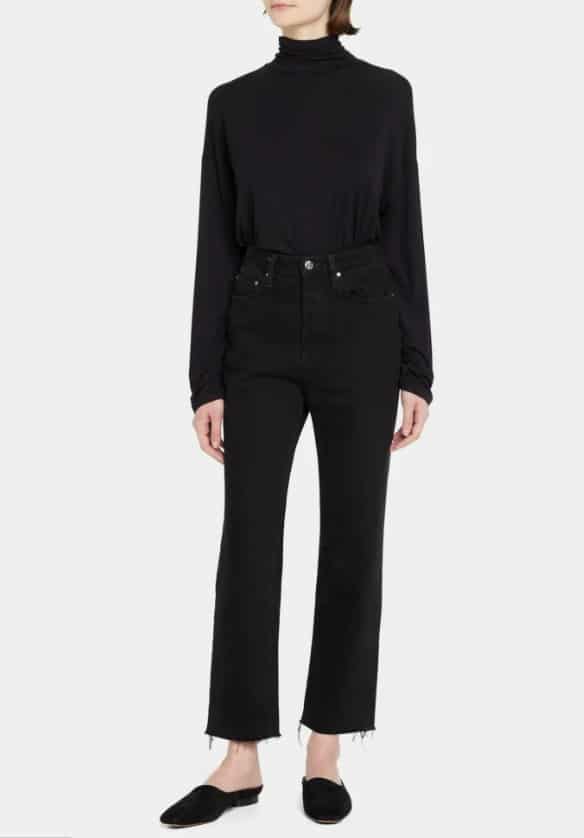 VINCE
Wool-Cashmere Turtleneck Top