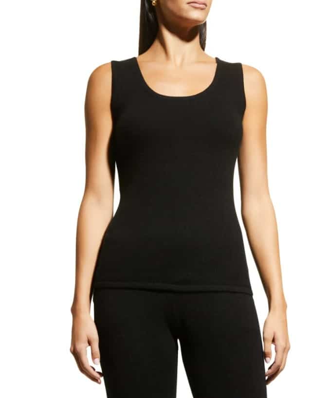 Neiman Marcus Cashmere Collection
Cashmere Scoop-Neck Tank