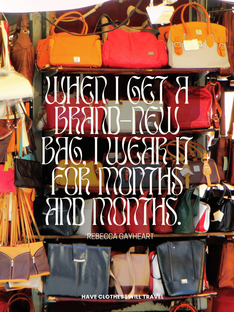 Brand new bag quote