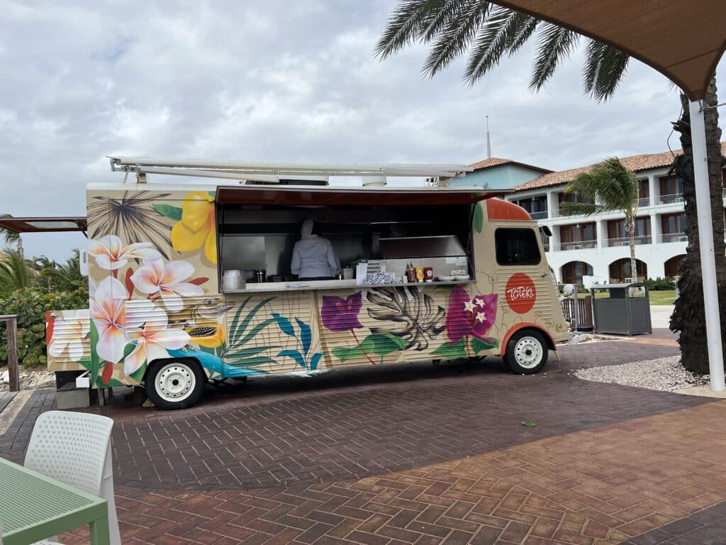 Sandals Curacao food truck food