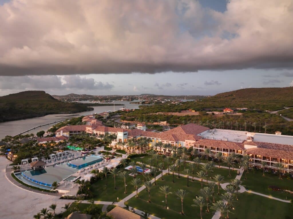 The sandals royal curacao at sunset
