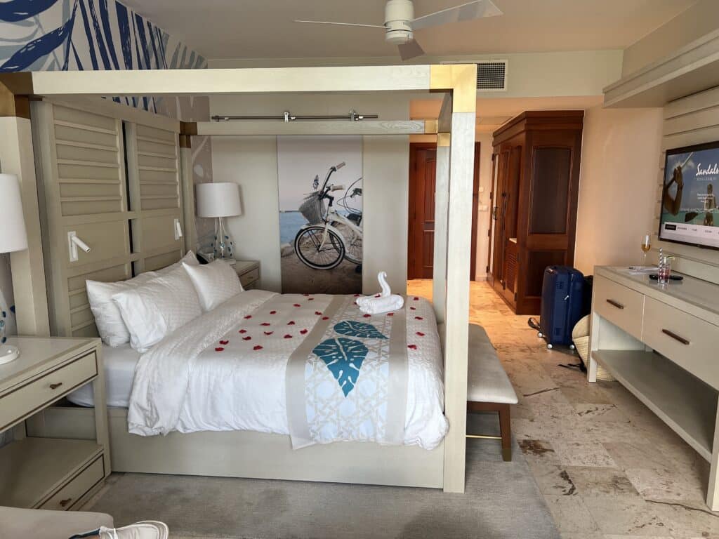 Our "Subi Premium room" at Sandals Royal Curacao.
