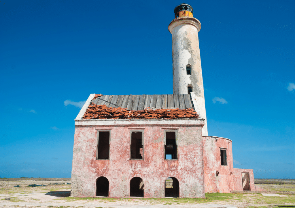 A wide angle shot of Klein Curaçao.