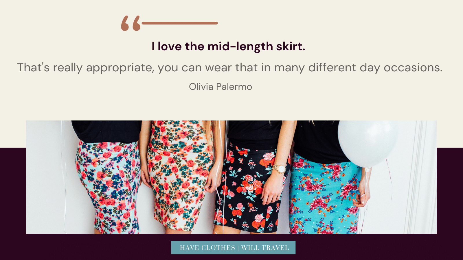 14. I love the mid-length skirt. That's really appropriate, you can wear that in many different day occasions. — Olivia Palermo