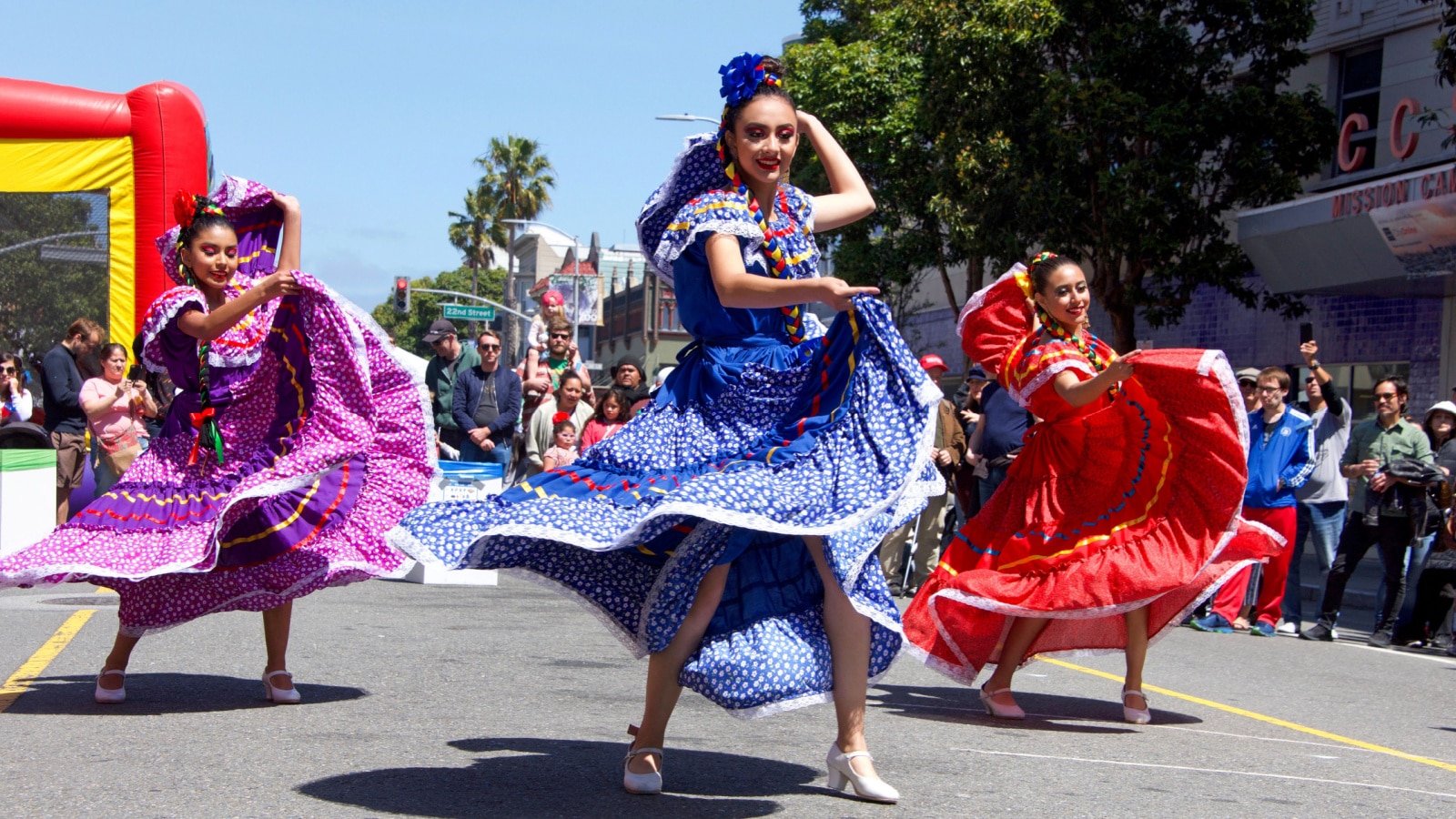 San Francisco, CA - May 04, 2019: Unidentified participants in the Mission Neighborhood Centers 14th annual Cinco de Mayo celebration, showcasing the very best of Mexican and Latin American cultures.