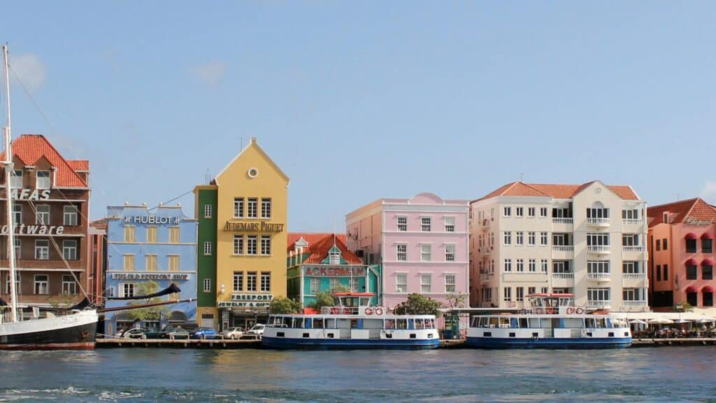 Colorful buildings of Curacao
