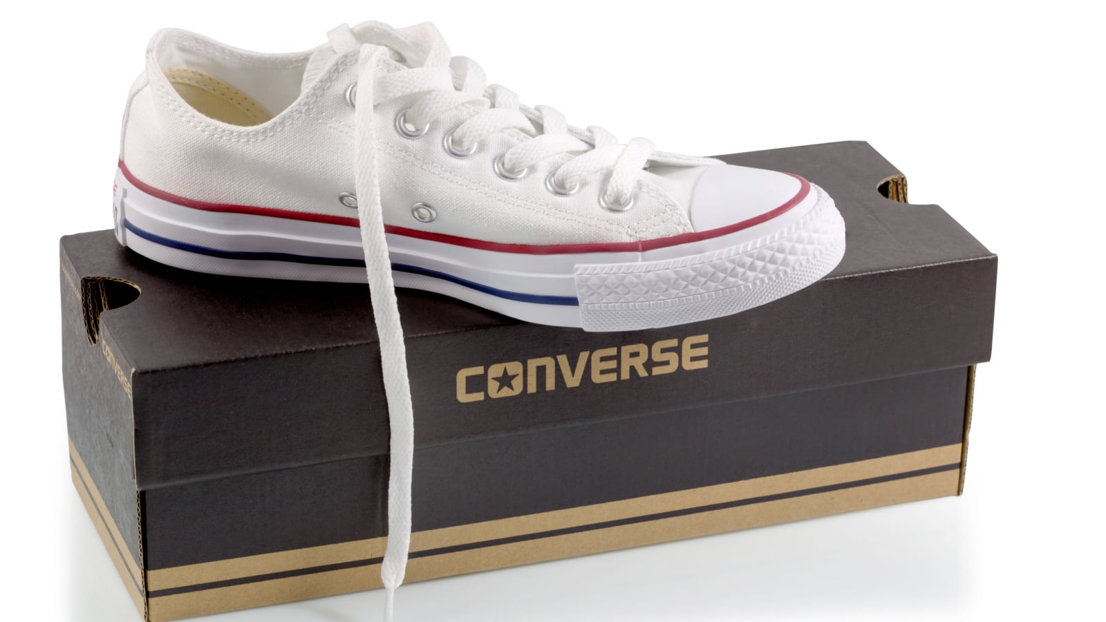 Italy, Genova (genoa) - June 12, 2018: close up of sport white sneaker shoes, white shoes Converse All Star low tops against on black box isolated on white background with clipping path.Important information Editorial Use Only. Interested in using Editorial content for commercial purposes? Our commercial license with Asset AssuranceTM may be available to offer the legal coverage and peace of mind you need. Photo Formats 5329 × 3546 pixels • 45.1 × 30 cm • DPI 300 • JPG 1000 × 665 pixels • 8.5 × 5.6 cm • DPI 300 • JPG 500 × 333 pixels • 4.2 × 2.8 cm • DPI 300 • JPG 